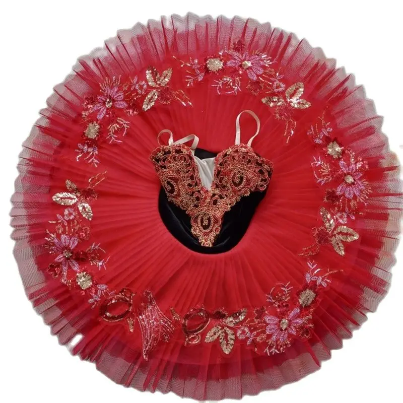 

Red Adulto Ballet Tutu Girls Child Kids Professional ballet Dress Adulto Women Ballerina Dance Costumes Ballerine Femme