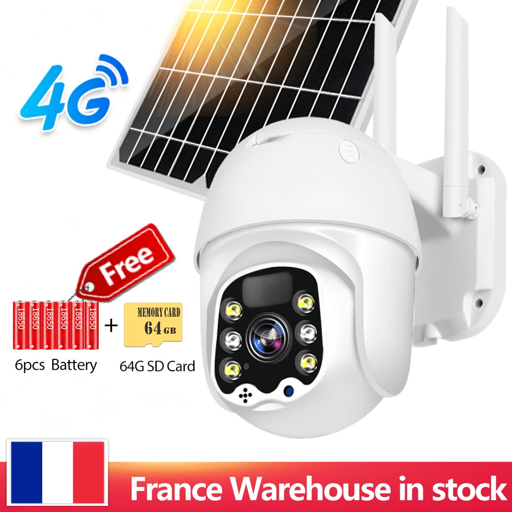 

IP-Камера уличная с солнечной панелью, 1080P, Wi-Fi, 8 Вт, 15600 мА