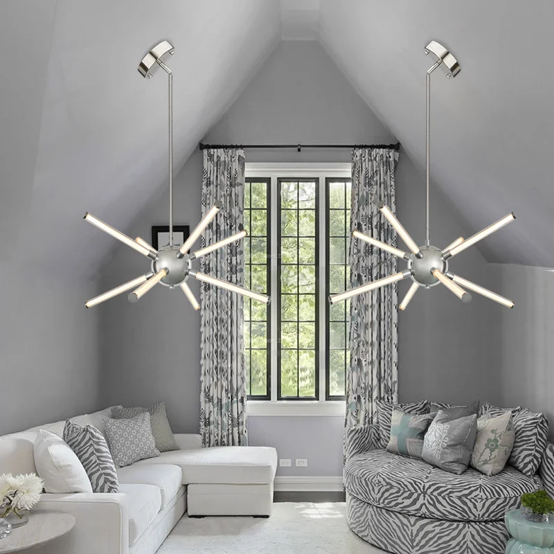 

Современные светодиодные люстры, акриловые лампы для гостиной, спальни, столовой, кухни, комнатное освещение