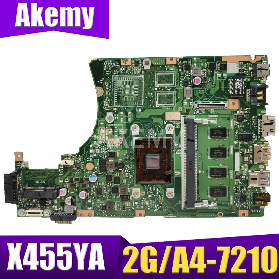 

X455YI Laptop motherboard for ASUS X455YA X455Y X454Y A454Y K454Y R454Y original mainboard 2GB-RAM A4-7210 CPU