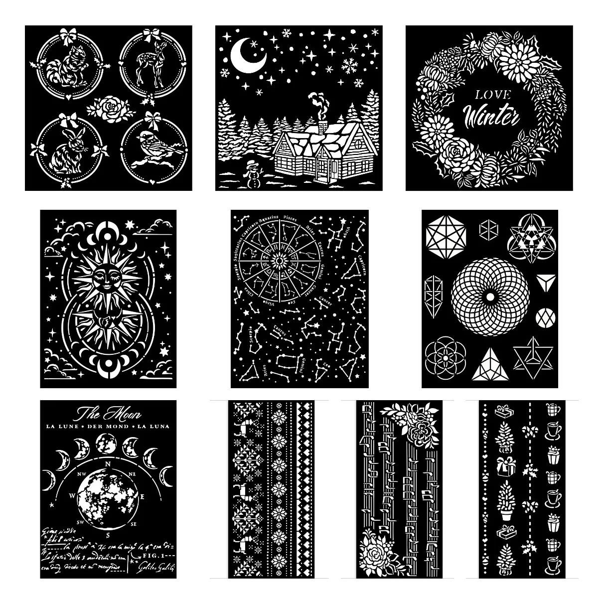 

Constellation Stencil For Diy Scrapbooking Crafts Maker Photo Album Template Handmade Decoration 2022 New