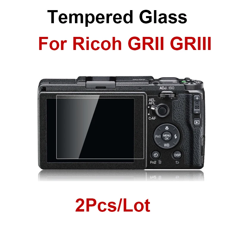 

2PCS Tempered Glass For Ricoh GRII GRIII GR II III GR2 GR3 Camera Screen Protector HD Clear Protective Display Movie Glass