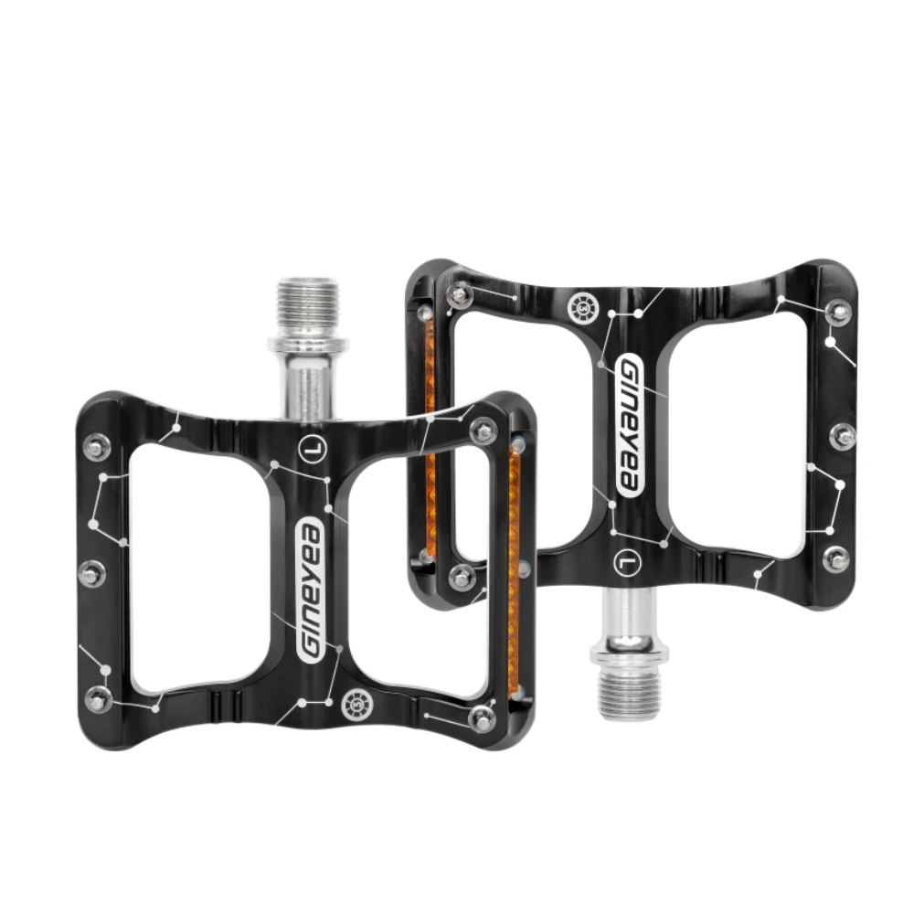 GINEYEA велосипедные педали с 3 подшипниками нескользящая педаль для горного