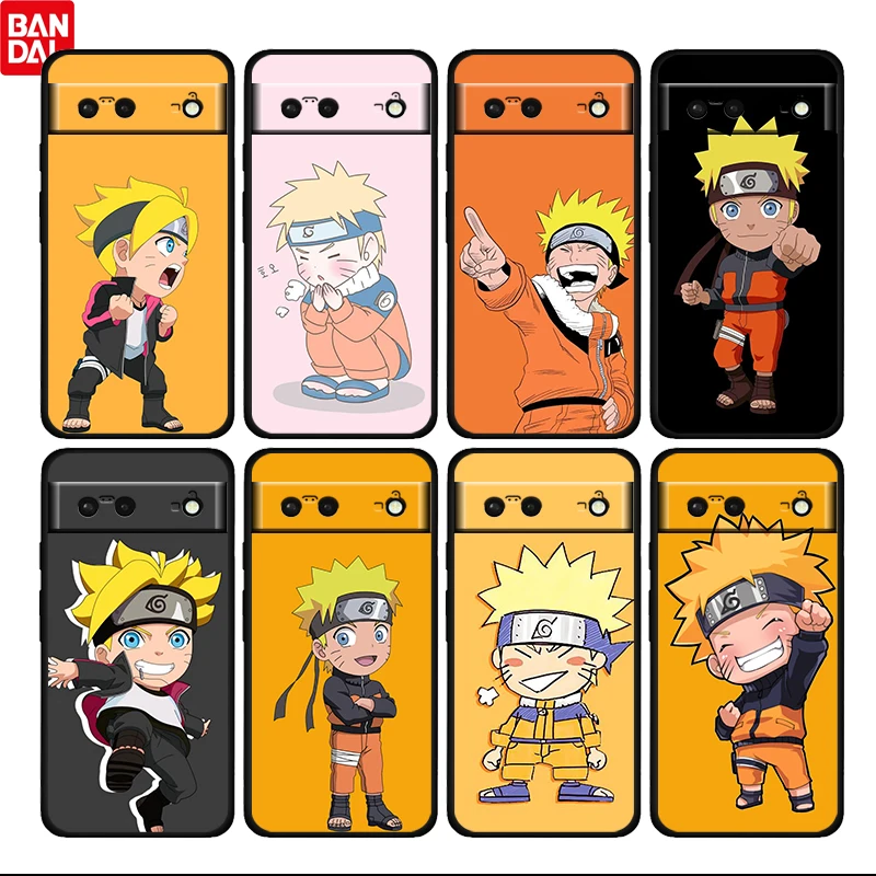 

Cute Anime NARUTO Boy For Google Pixel 6 6a 6Pro 5 5a 4 4a XL 5G Black Soft Phone Case Silicone Cover Fundas Coque Capa