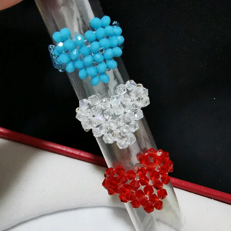 Новые хрустальные бусины красное кольцо в форме сердца с любовью женские