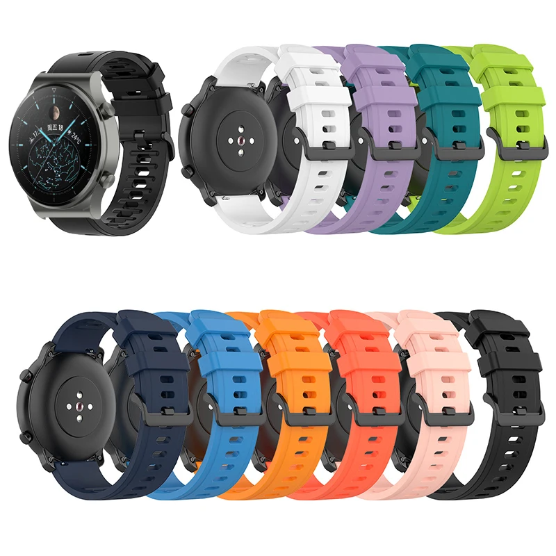 

20mm 22mm Silicone Bracelet For Huawei Honor Magic Watch 2 46mm 42MM Strap Watchband for Honor Watch ES/ GS Pro/ GS 3 wristband