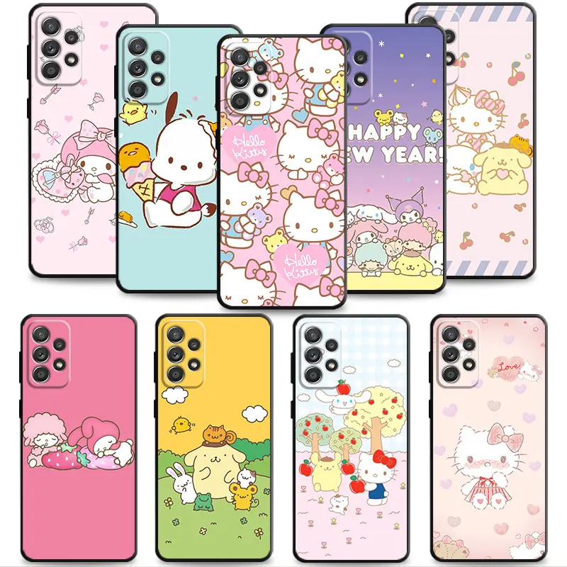 

Sanrio Pachacco Hello Kitty Phone For Samsung Galaxy A73 A72 A53 A33 A32 A22 A13 A21s A12 A31 A52 A71 A41 A23 A11 Cellular Case