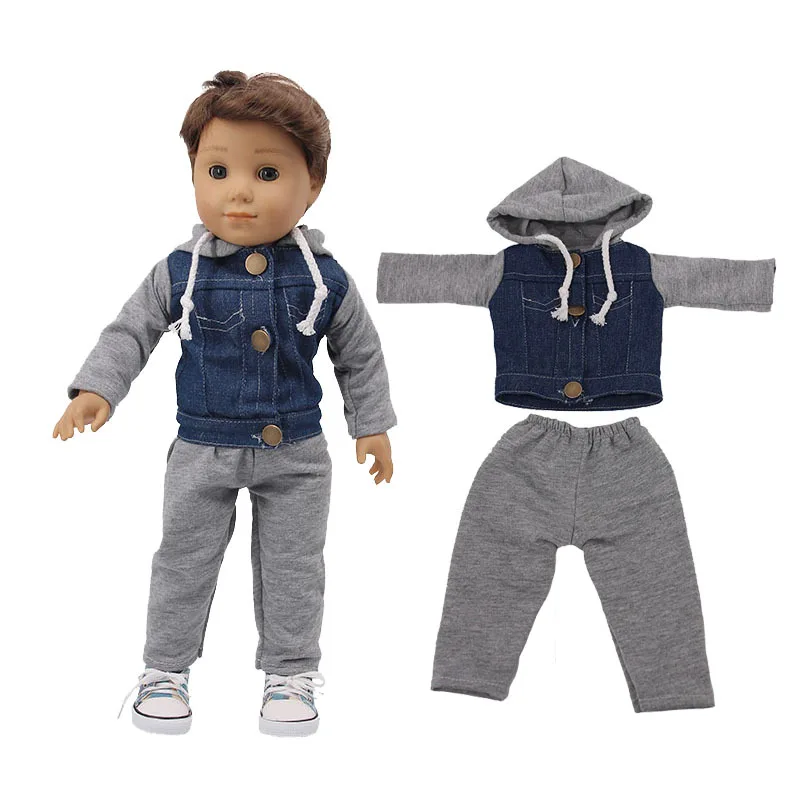 Set For 18in. American Boy Doll Girl Doll Outfits For 43cm Baby Dolls Accessories
