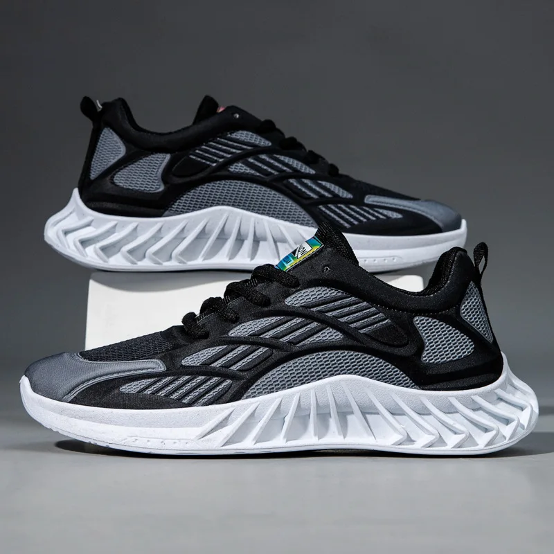 

Men's Sports Single Shoes Lightweight Breathable Fly Woven Mesh Sports Vulcanized Shoes Men's Sports Shoes OutdoorShoes