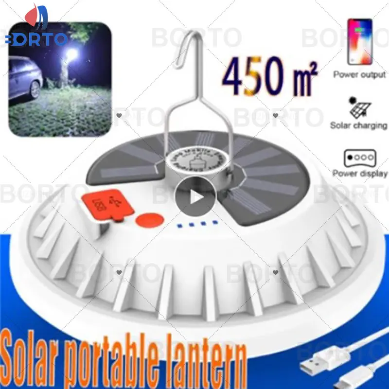 

Portable Rechargeable 60/120 LED USB Port Outdoor Camping Tent Light Lantern Hiking Ultra Bright Hook Lamp Mobile Power Bank