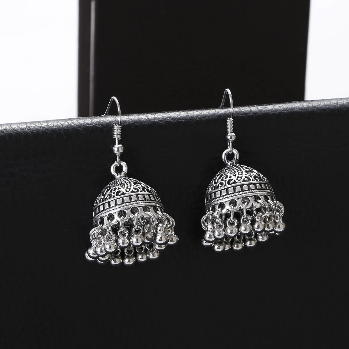 Серьги для пирсинга индийские ювелирные изделия Jhumka серьги с кисточками Женские аксессуары Серьги серебряного цвета модные серьги для вечерние (art.: 3920bccce6fdd) - 3920bccce6fdd