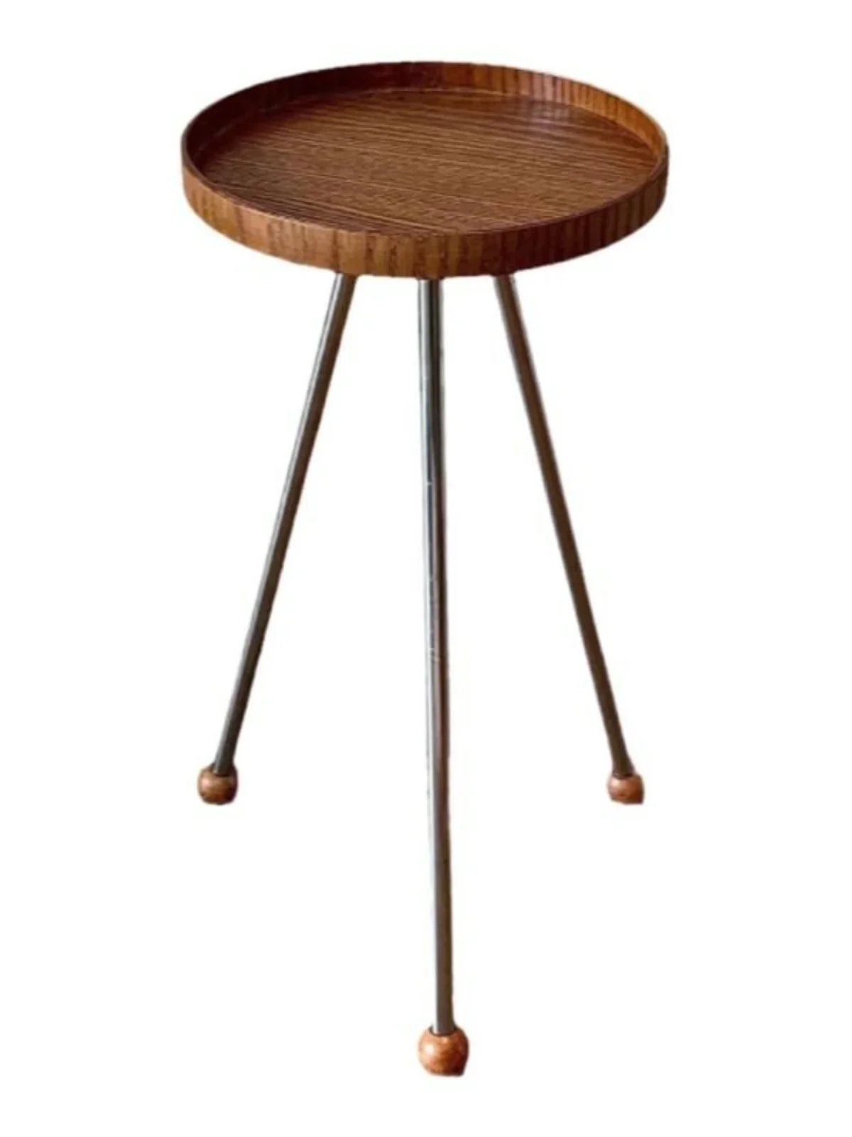 Средневековый журнальный столик из массива дерева с несколькими краями для