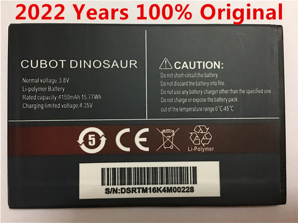 

CUBOT Dinosaur Battery 4150mAh 100% New Original Replacement backup battery For CUBOT Dinosaur Cell Phone