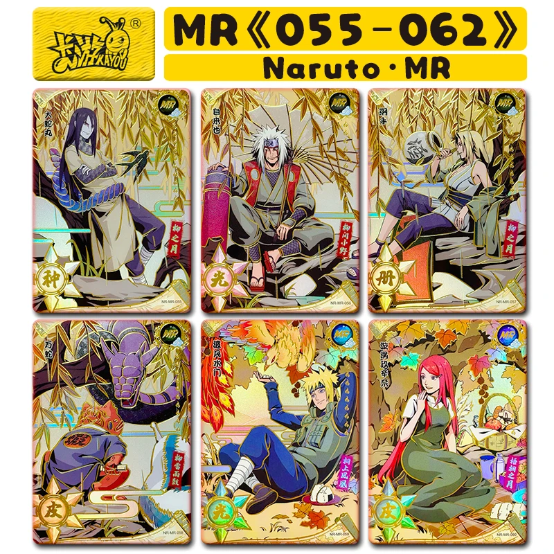 

Kayou Naruto Mr-Card Anime Characters Orochimaru Jiraiya Tsunade Uzumaki Kushina Cartoon Toys Collection Cards Birthday Gift