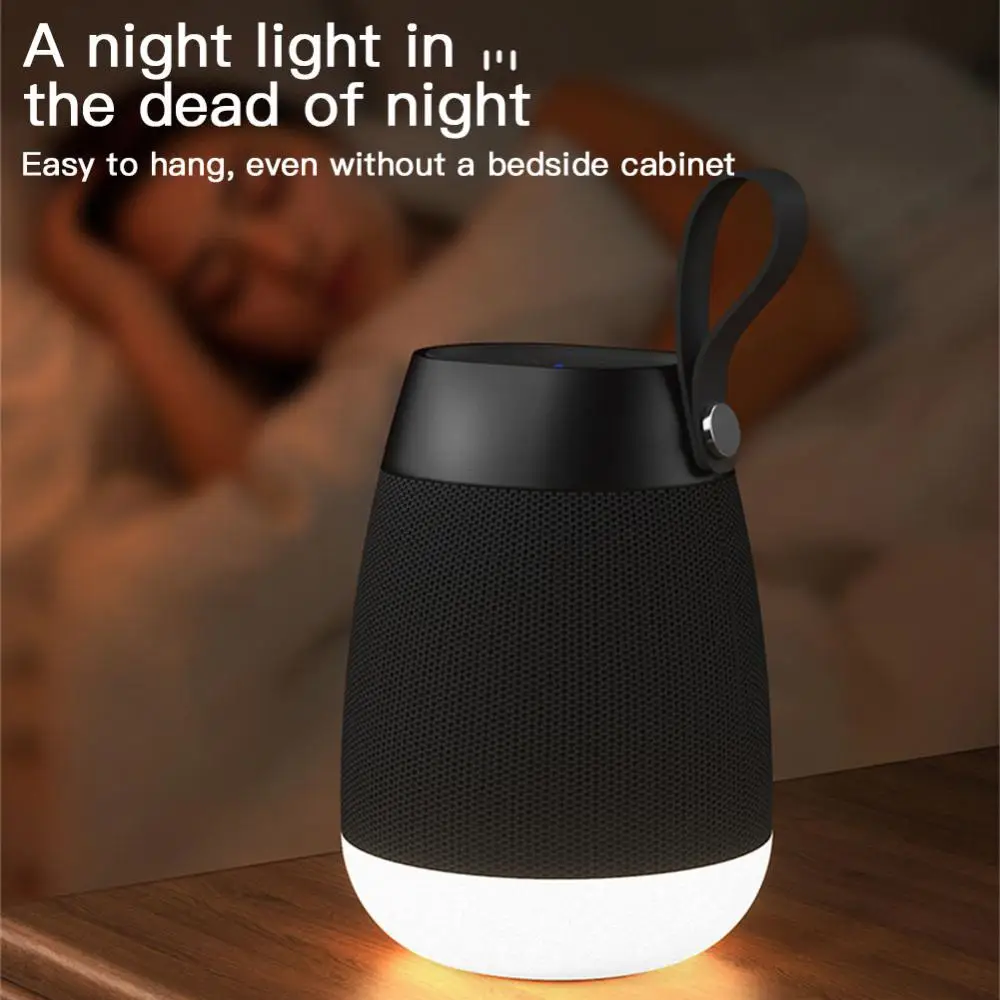 

Powerful Portable Speakers New Soundbar With Subwoofer Wireless Atmosphere Led Light Camping Accessory For Xiaomi Huawei Mini