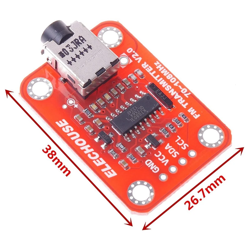 Модуль FM-передатчика V2.0 цифровой модуль FM-радио для микрофона Arduino - купить по