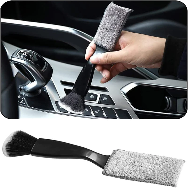 

Car Cleaning Brush Dusting Remove Double Side For Air Conditioning Panel Gap Auto Wash Tools Car Meter Detailing Cleaner