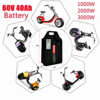 18650 21700 rechargeable 60v 40ah li ion battery for 3000w 1500w citycoco x7 x8 x9 trolling motor lithium battery 3a charger