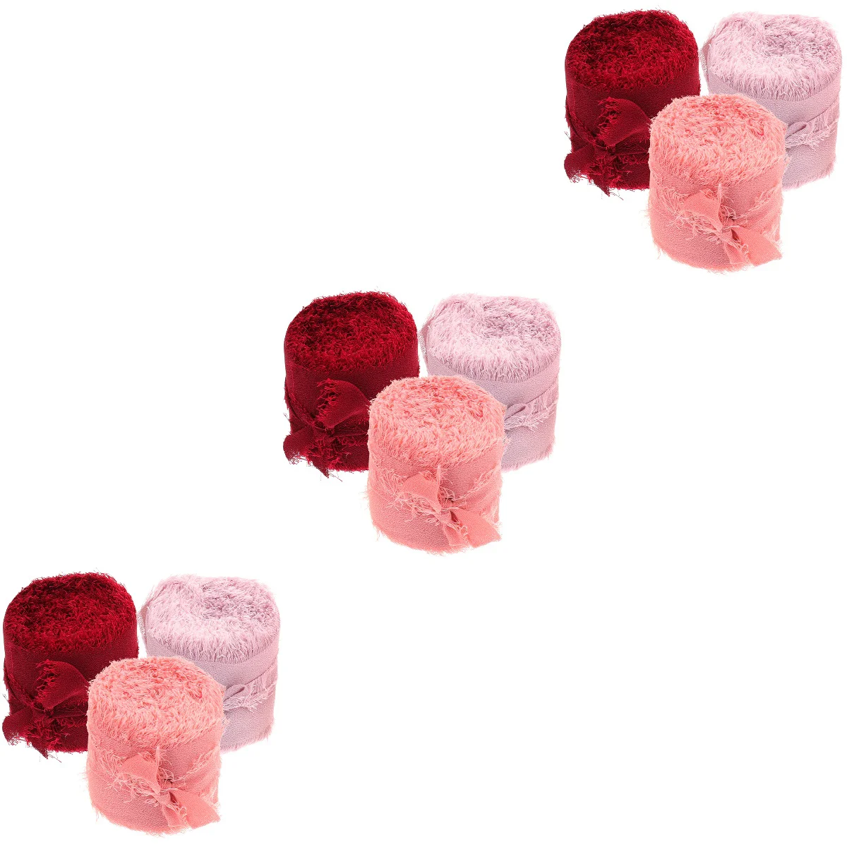 

rolls of Valentine's Day Ribbon Decorative Ribbon Gift Wedding Bouquet Wrapping Ribbons