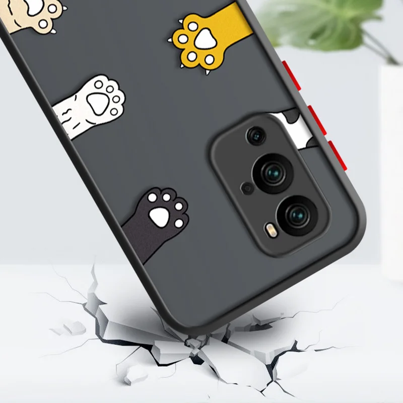 asina transparent phone case for oneplus 10 9 8t 8 pro n20 cute cartoon matte hard back cases for oneplus 7 7t 6t cover funda free global shipping