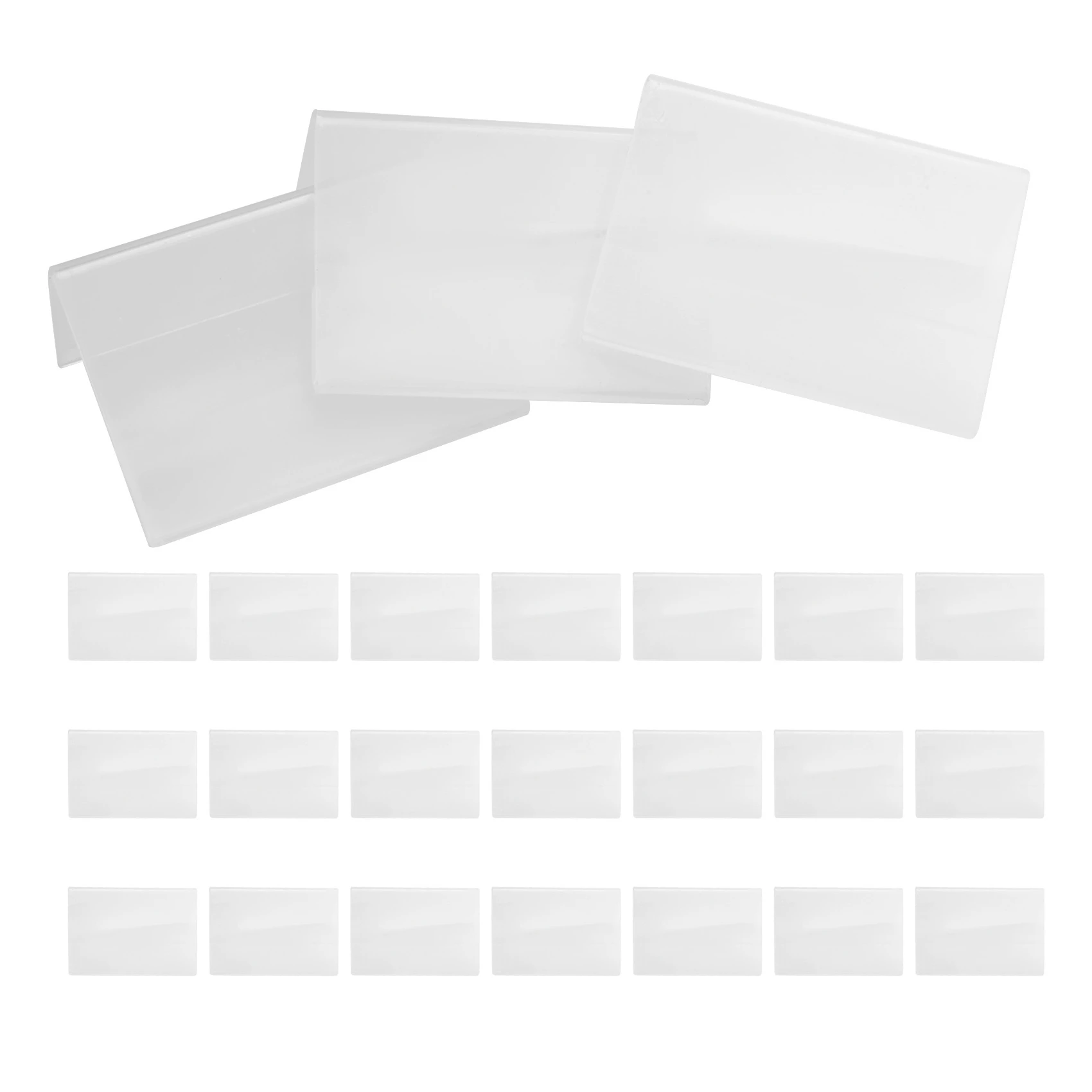 

30Pcs Sign Display Holder Name Card Tag Mini Sign Counter Top Stand Case 6cm x 4Cm