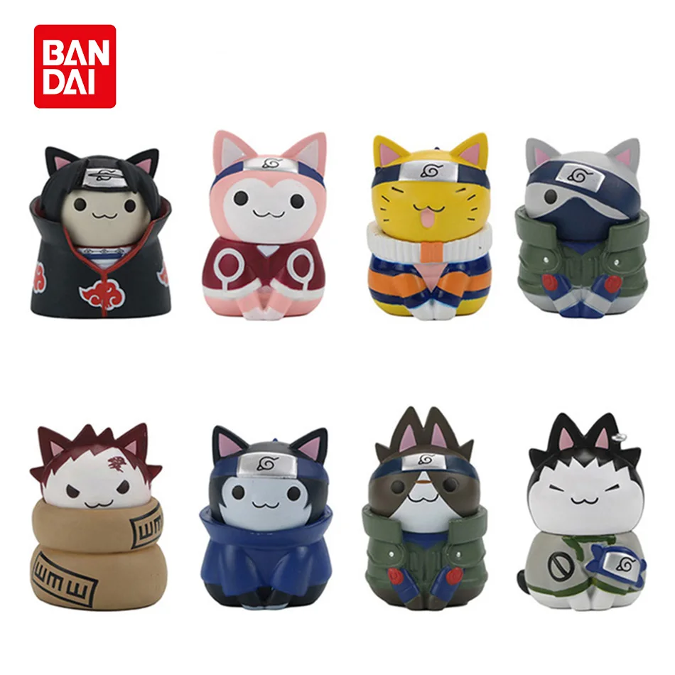 

8PCS Anime Naruto Figure Kawaii Mini Q Version PVC Model Action Doll Toy Figures Cartoon Toys for Children Dropshipping