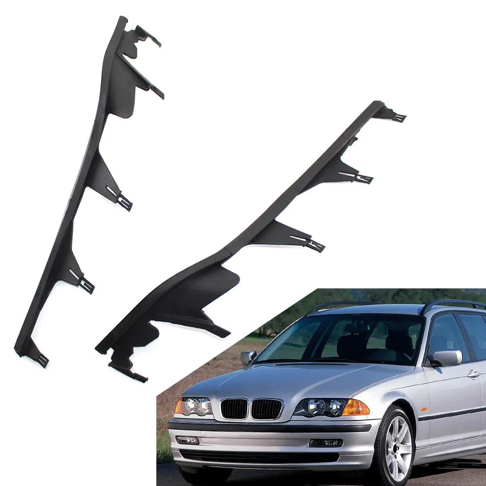 

1Pcs Car Upper Headlight Lamp Cover Strip Trim Left/Right For BMW 3 Series E46 4 Door 1998-2001 63128384487 63128384486