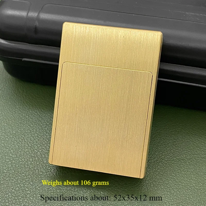 Латунная керосиновая Зажигалка ручной работы с ящиком зажигалка технологией