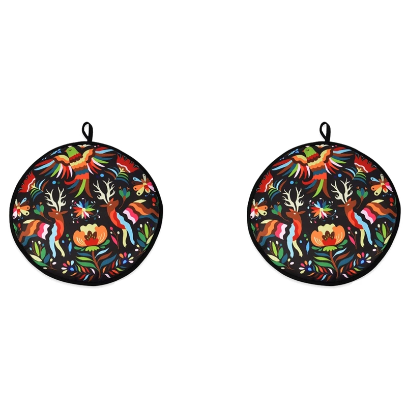 

2X 12Inch Cloth Bag For Burrito,Portable Tortilla Warmer Pouch Home For Microwave Restaurant Food Pancake,C