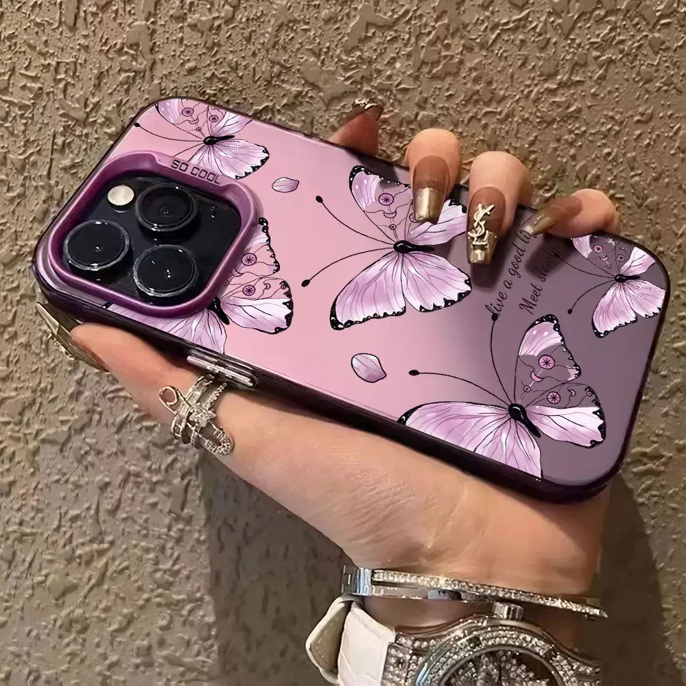 Чехол для Vivo Y27 4G Y35 Plus Y35M Y55T 5G Роскошный Серебристый IMD чехол телефона 2023 Модный с