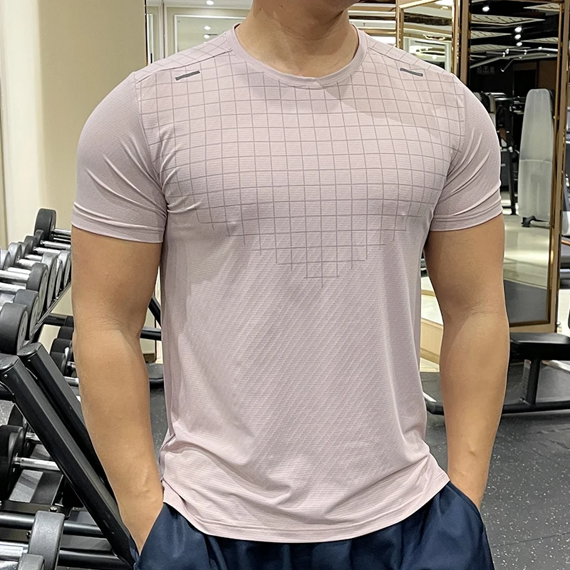 Gym Shirts Men Trainning Run Football Jerseys Workout Causal 3D Print Quick Drying Tee Compression New Fashion Short T Shirts