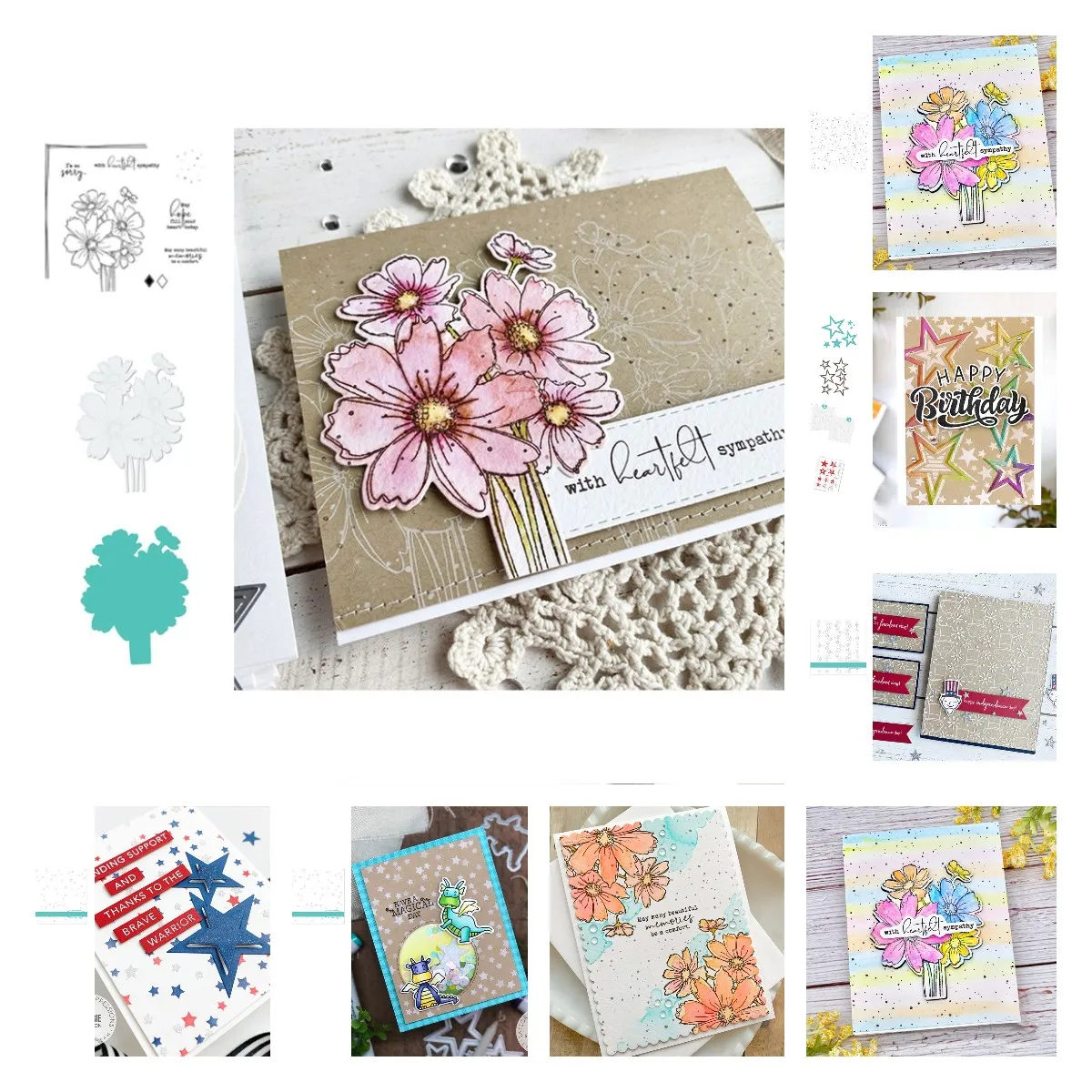 Штампы и штампы в виде растений цветов звезд США Новое поступление 2021 шаблон для