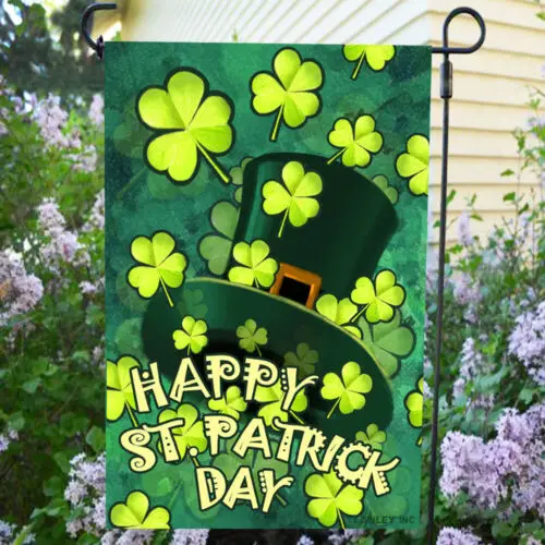 Фото Садовый флаг Anley Premium Happy St. Patrick's Day, двусторонний, 18 x 12,5 дюймов, ZZU WWL IIC №5