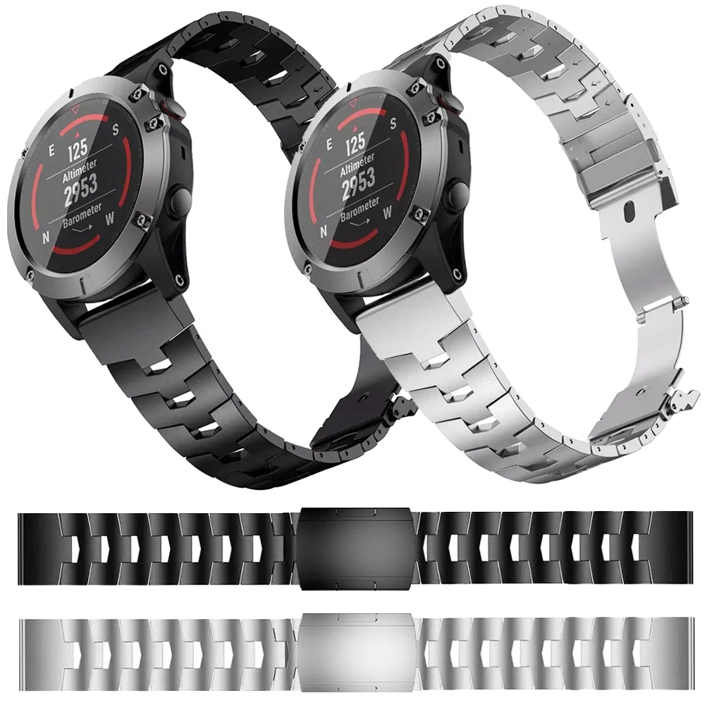 

Ремешок из титанового сплава для Garmin Fenix 7X 6X 5X 3 GPS Pro puls Sapphire Band, быстросъемный браслет для наручных часов, 22 мм 26 мм