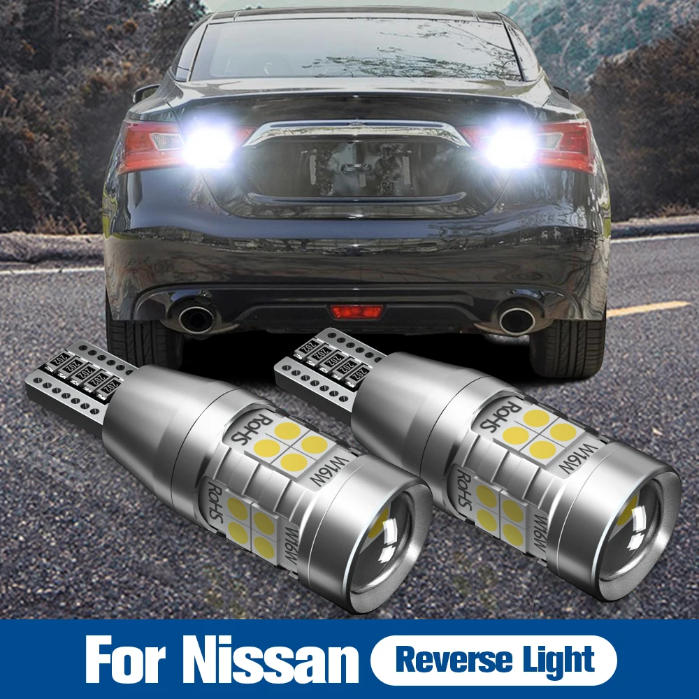 

2pcs LED Reverse Light Blub Lamp W16W T15 921 Canbus For Nissan 370Z Almera Cube GT-R Juke Leaf Maxima Micra Murano Note