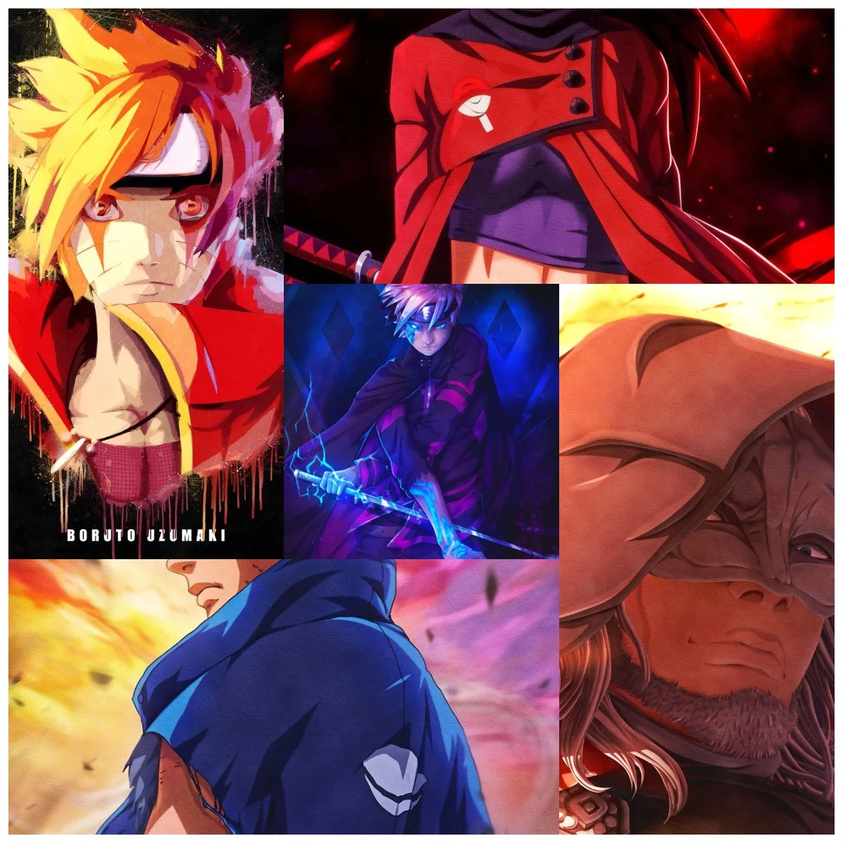 

Anime Naruto Posters and Prints Boruto Wall Art Decor Unframed Print Canvas Paintings Japanese Painting Living Room Home Gifts