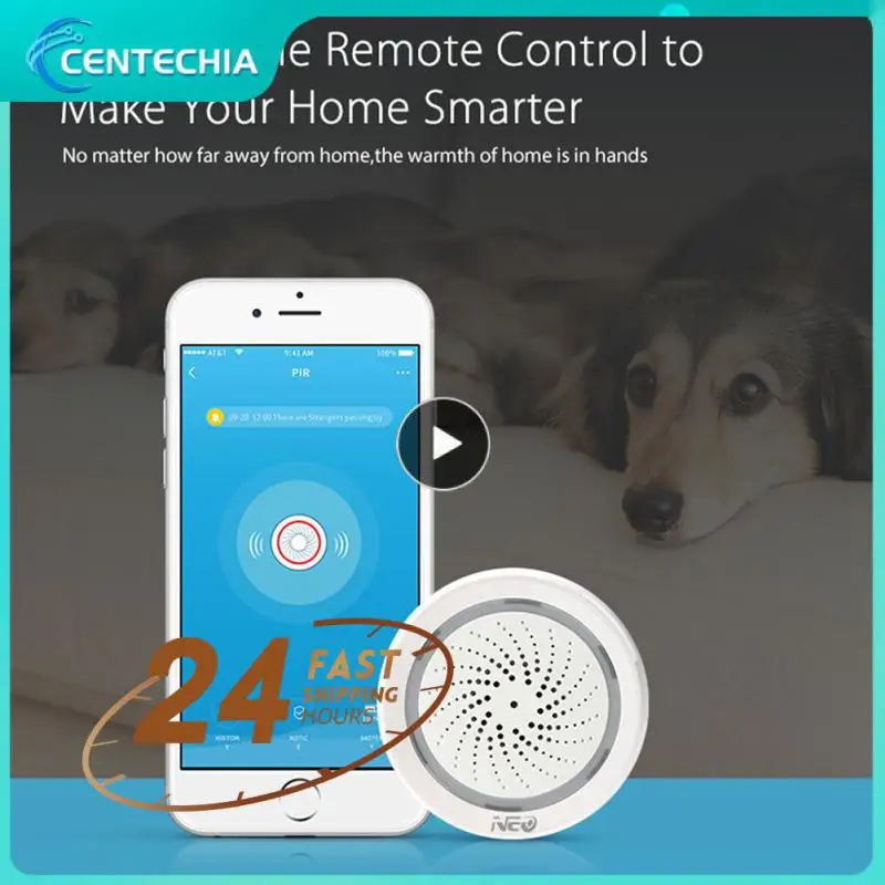 

Беспроводная Wi-Fi-сирена Tuya с датчиком освещенности, 1-8 шт.