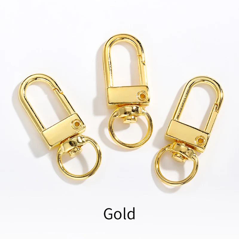 

10Pc Case Universal Door Points 3 Dog Hook Key Toy Key DIY Handbag Clasp Chain Dog Chain Link Hook Universal Rotary Key Chain