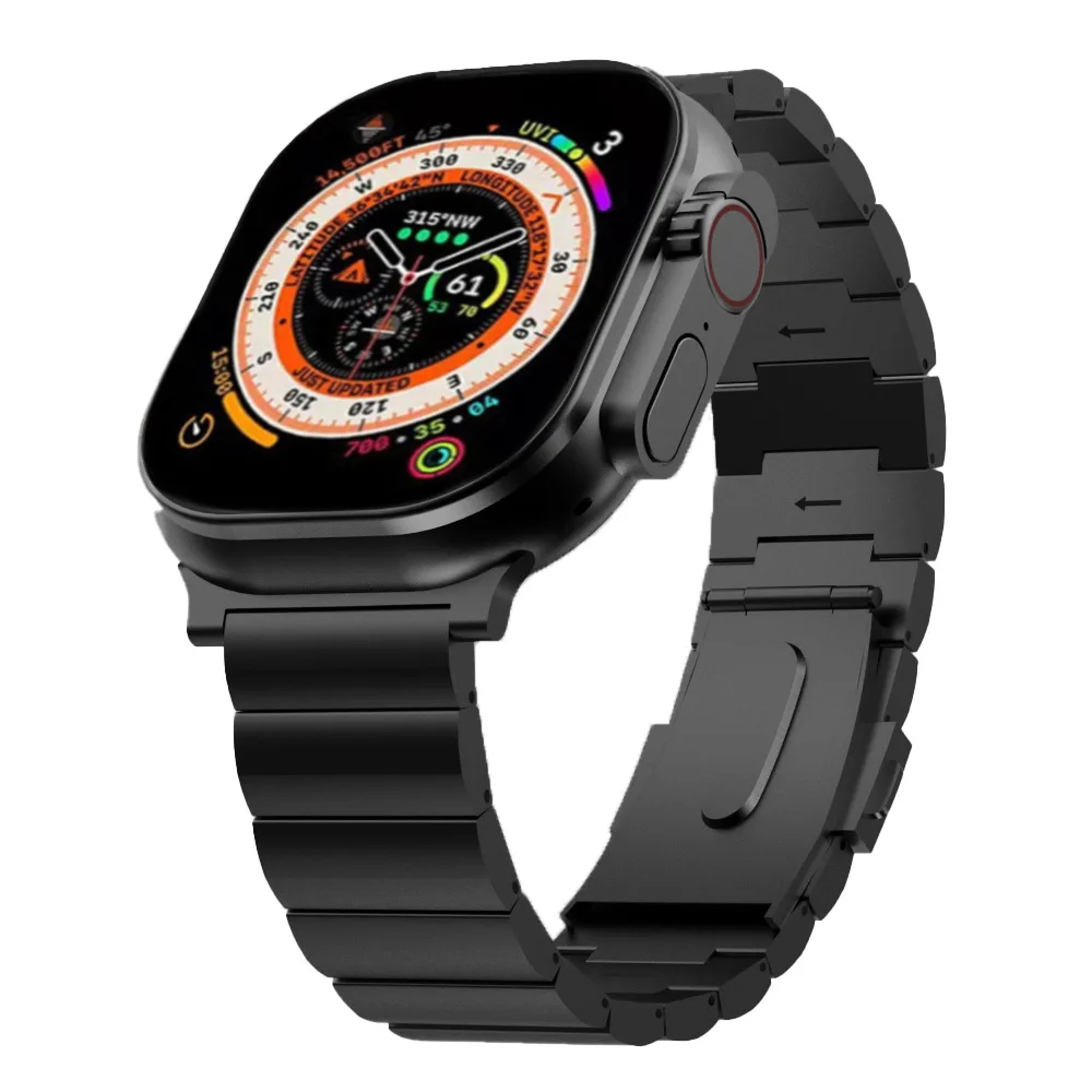Luxury Titanium Alloy Band for Apple Watch Ultra 49mm 45mm 44mm 38mm 40mm 42MM Metal Strap for IWatch Series 8 7 6 SE 5 Bracelet
