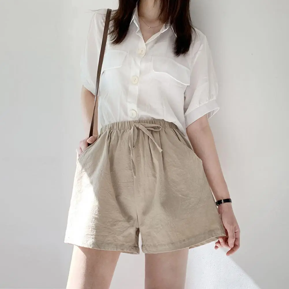 

Women Shorts Loose Comfortable Casual Breathable High Waist Female Shorts