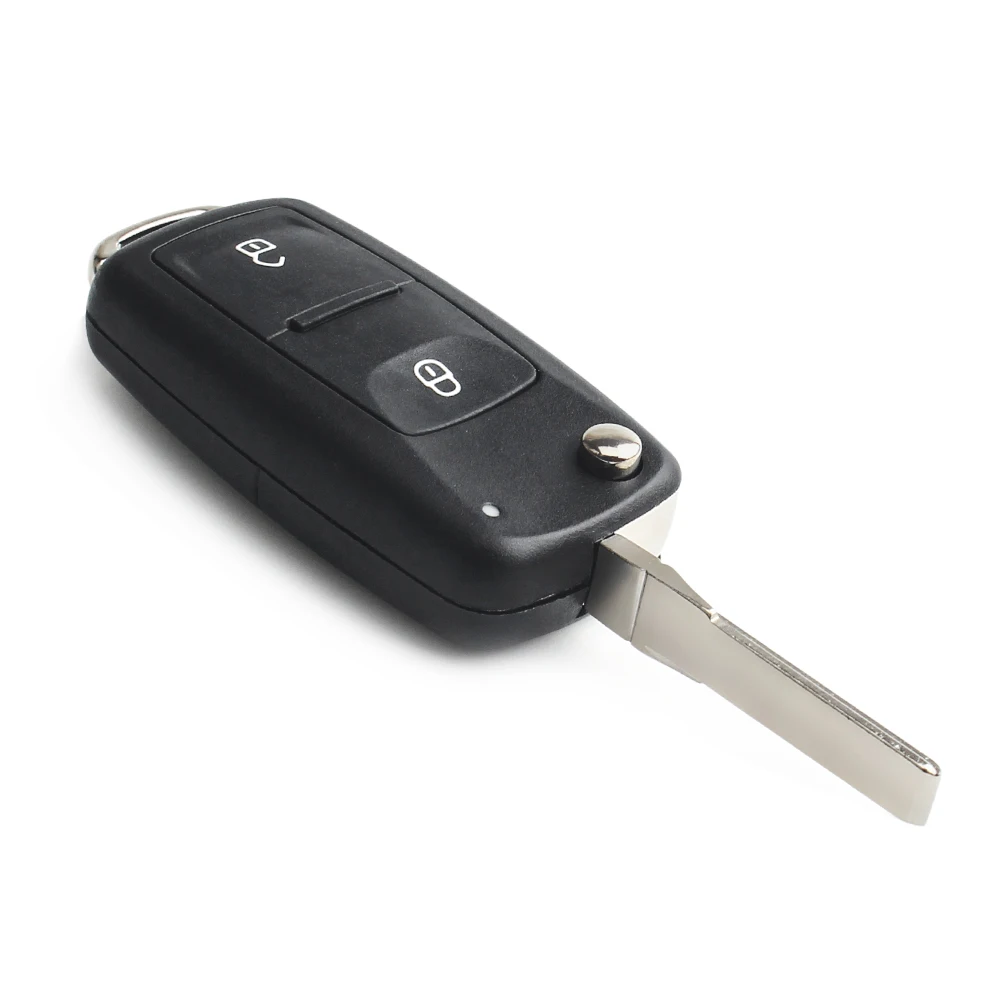Фото KEYYOU 10 шт. 2/3 кнопочный флип-чехол для VW Volkswagen Golf Mk6 Tiguan Polo Passat №2