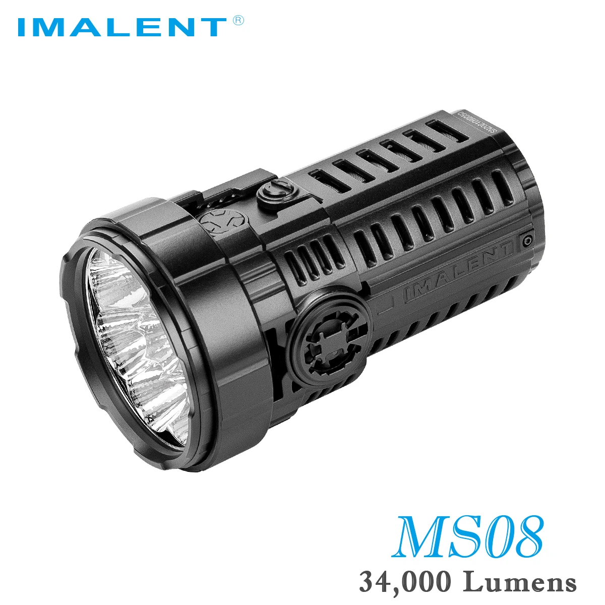 IMALENT MS08 Brightest EDC Flashlight 34000Lumens CREE XHP70 2nd LEDs Professional Rechargeable Lighting Torch Power Never Hot