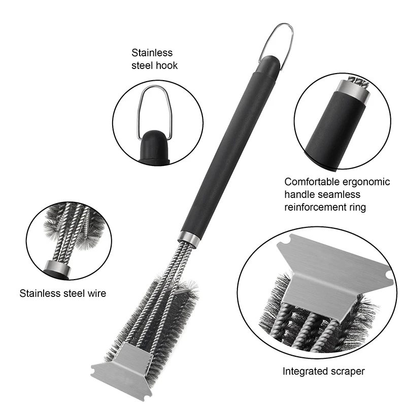 Набор для барбекю и гриля чистящая щетка из нержавеющей стали кухонные