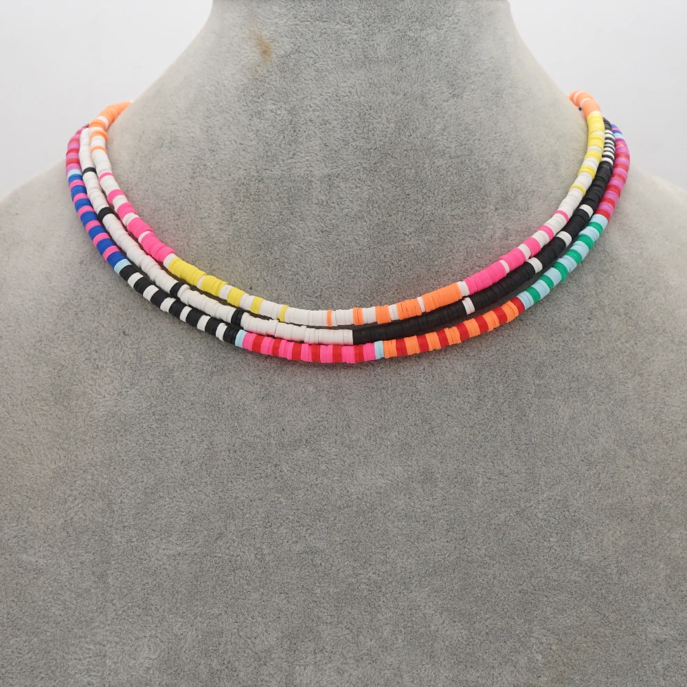 Go2Boho Heishi диск ожерелье регулируемая застежка ювелирные изделия модный