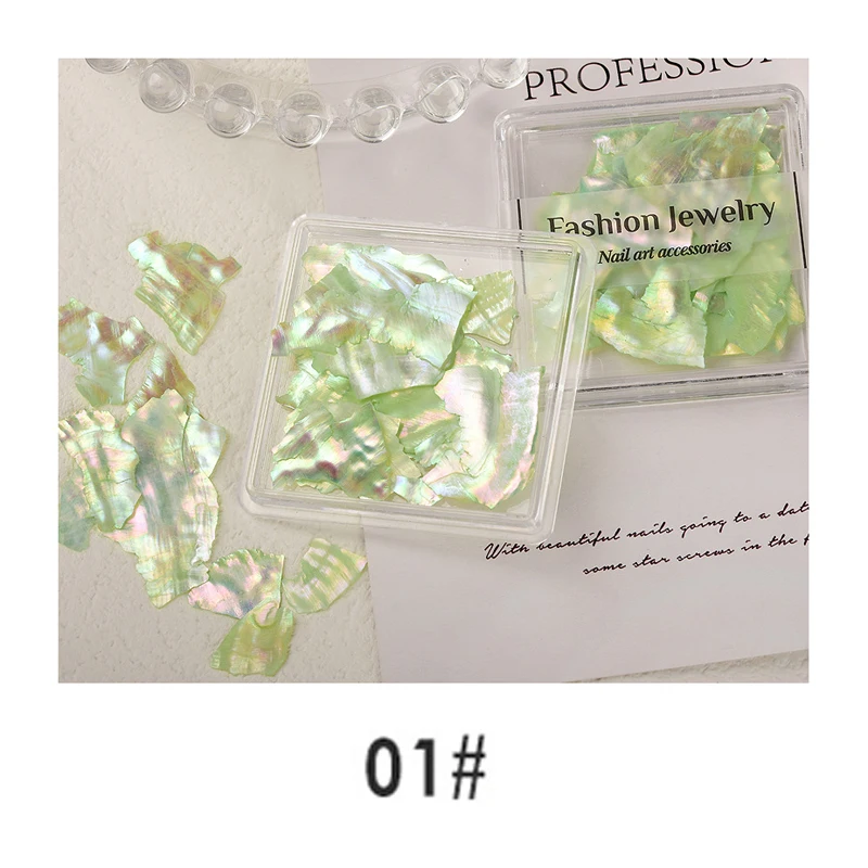 

1PCS Nail Art Irregular Symphony Shell Piece DIY Ultra-thin Large Piece Breakable Natural Abalone Piece Nail Decoration Wholesal