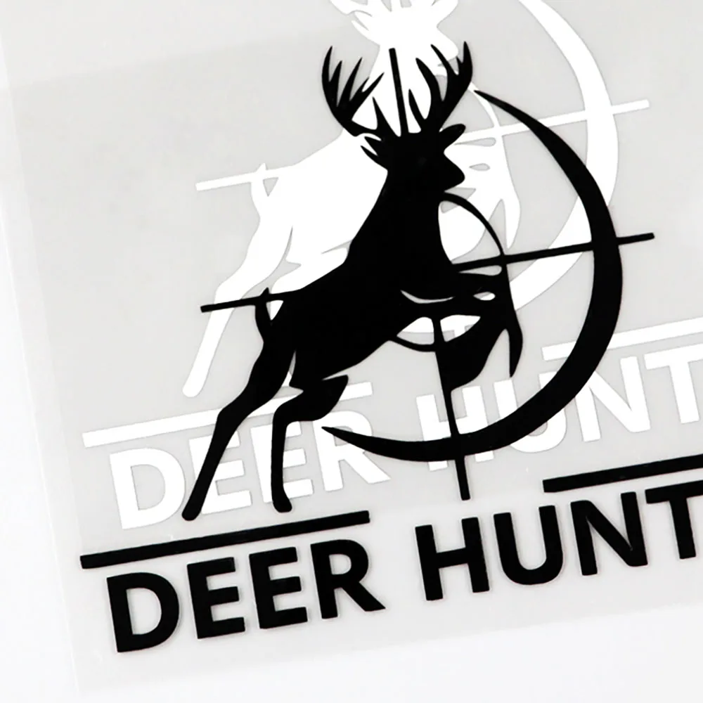 Животные Олень Охота высечка виниловая наклейка автомобильная