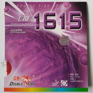 Оригинальные длинные резиновые ракетки для настольного тенниса с двойной рыбой и губкой 1615, ракетки для настольного тенниса с длинной текстурой