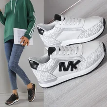 2024 Spring New Breathable Women's Running Shoes Students Platform Sneakers Mesh Shoe Fashion Lady Flats for Outdoor Zapatillas 