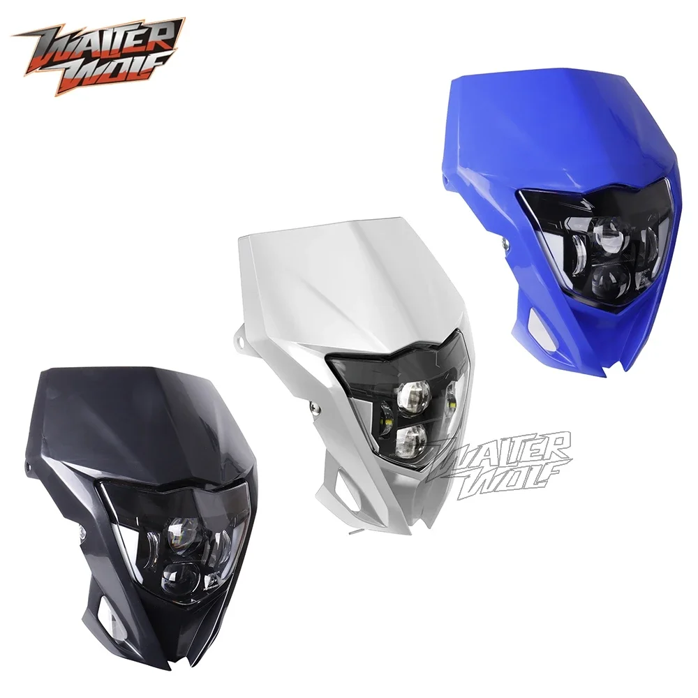 Светодиодный обтекатель фар для мотокросса эндуро маска Yamaha WR250 WR450 Dual Sport E24