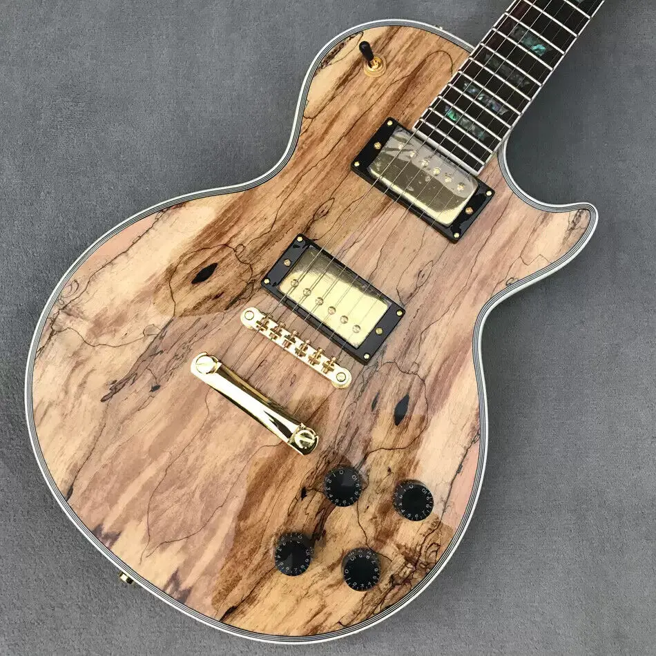 

Electric Guitar Rosewood Fingerboard, Abalone Inlaid Solid Body Guitar